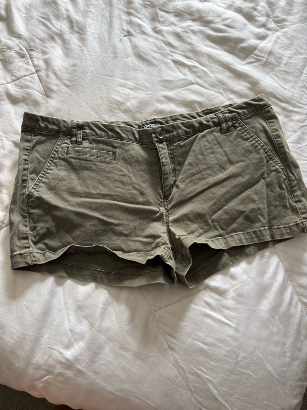 Express Olive Utility Women's Shorts